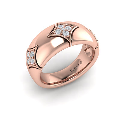 Diamond Cluster Vlora Star Ring