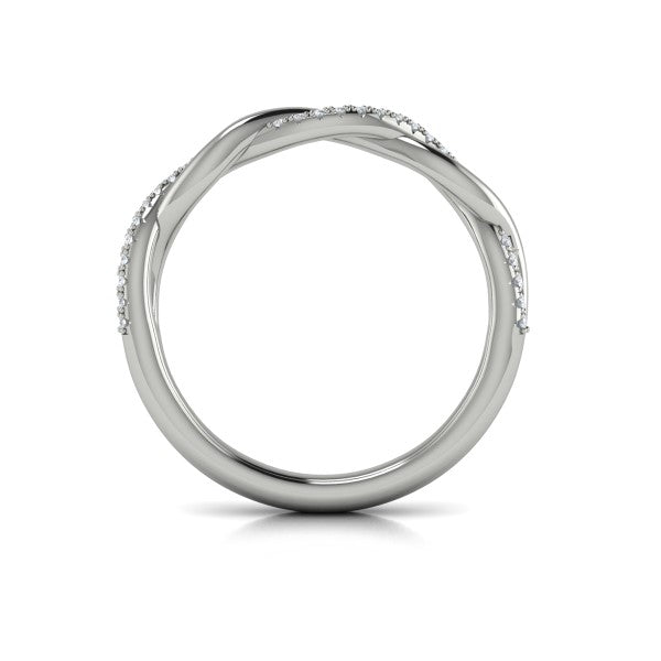 Stackable Bands Wedding Band in Platinum by Vlora Bridal