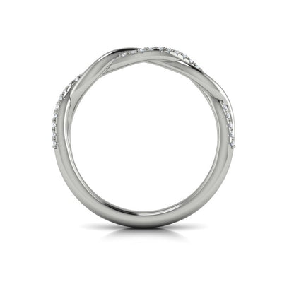 Stackable Bands Wedding Band in Platinum by Vlora Bridal