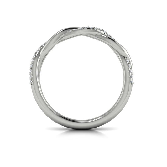 Stackable Bands Wedding Band in Platinum by Vlora Bridal