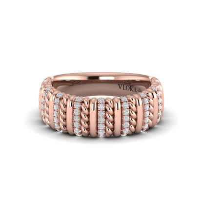 Diamond Rope Ring