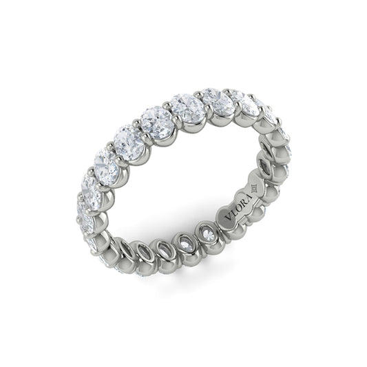 Eternity Bands Wedding Band in Platinum by Vlora Bridal