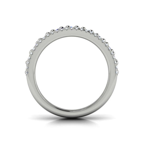 Diamond and Blue Sapphire Cluster Statement Ring