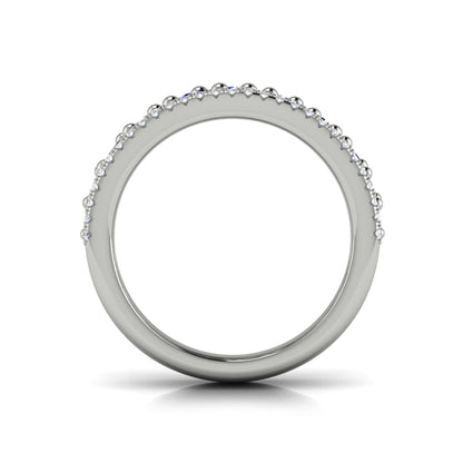 Diamond and Blue Sapphire Cluster Statement Ring