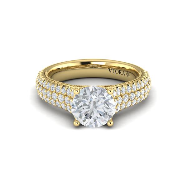 Ravishing Round Engagement Ring