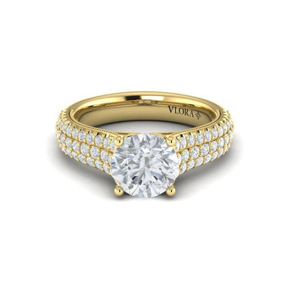 Ravishing Round Engagement Ring