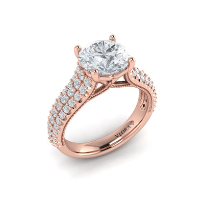 Ravishing Round Engagement Ring