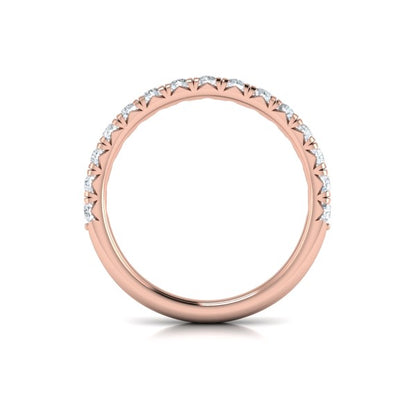 Matching Bands Wedding Band in 14K Rose Gold by Vlora Bridal