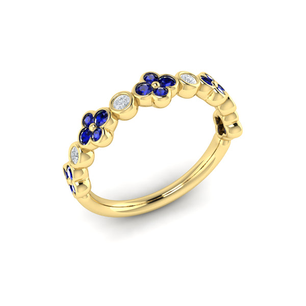 Stackables Wedding Band in 14K Yellow Gold by Vlora Bridal