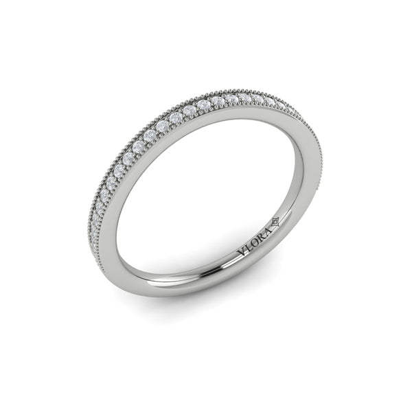 Matching Bands Wedding Band in Platinum by Vlora Bridal