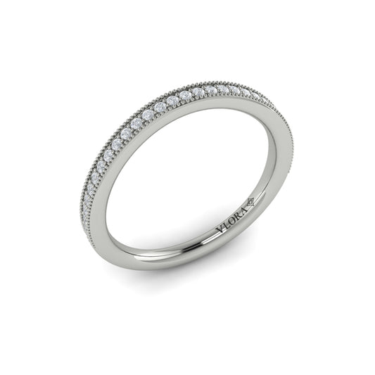 Matching Bands Wedding Band in Platinum by Vlora Bridal