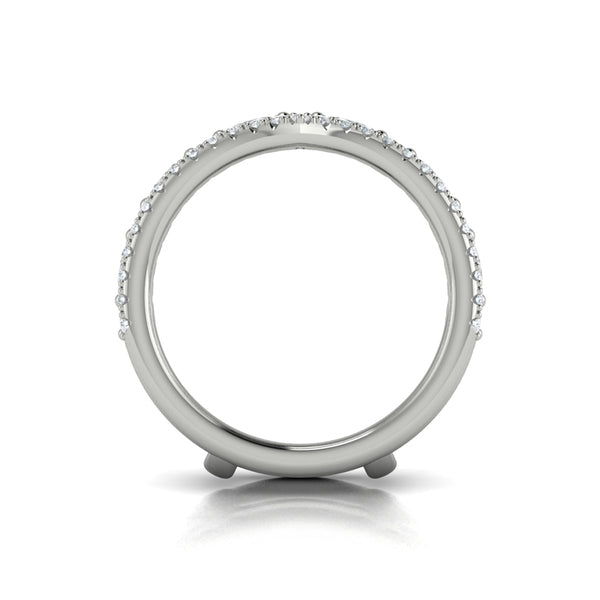 Enhancer Wedding Band in Platinum by Vlora Bridal