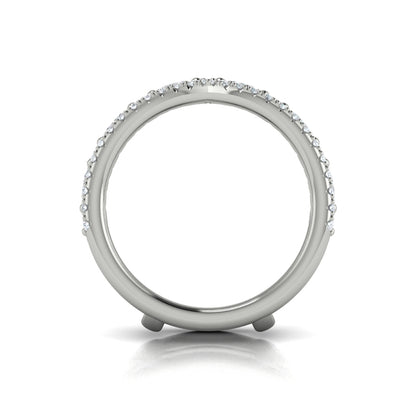 Enhancer Wedding Band in Platinum by Vlora Bridal