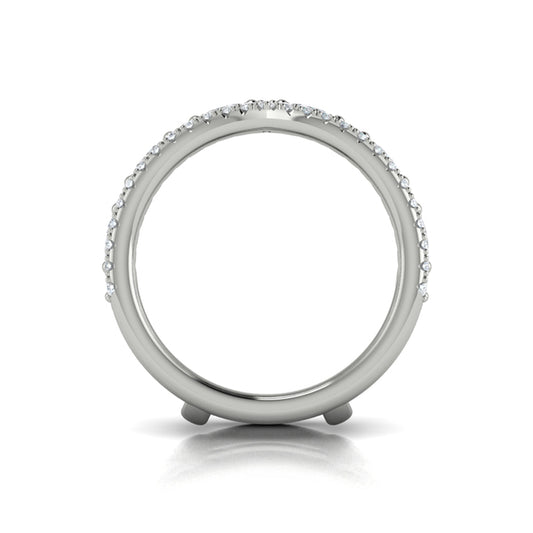 Enhancer Wedding Band in Platinum by Vlora Bridal