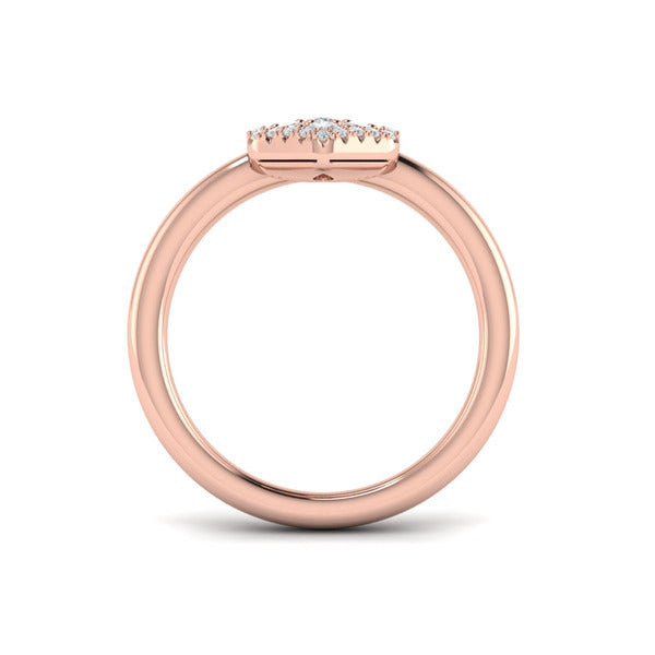 Diamond Cluster Single Honeycomb Ring