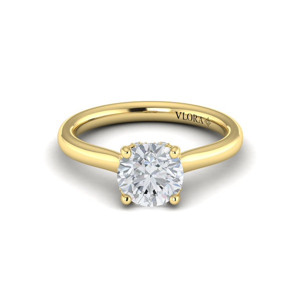 Elegant Classic Solitaire Engagement Ring