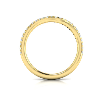 Matching Bands Wedding Band in 14K Yellow Gold by Vlora Bridal