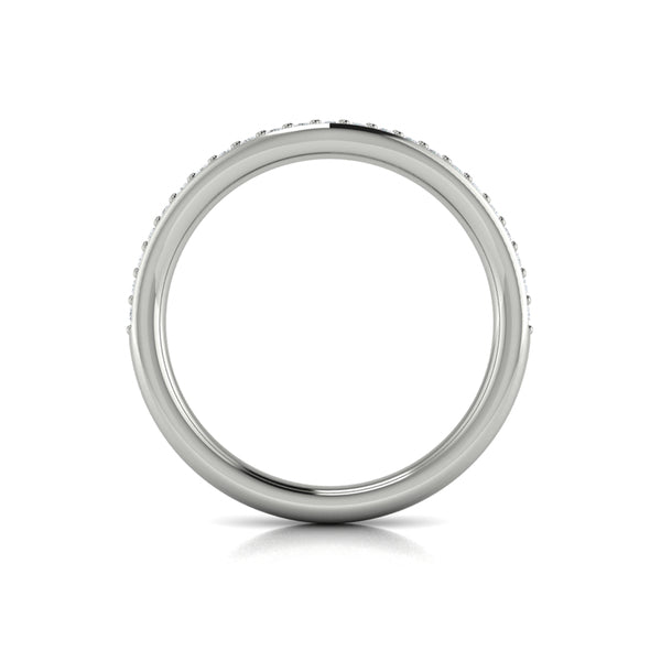 Diamond Contour Wedding Band