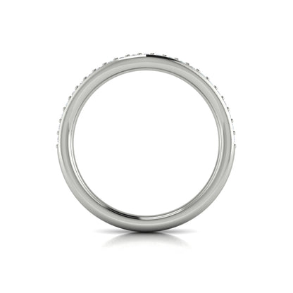 Diamond Contour Wedding Band