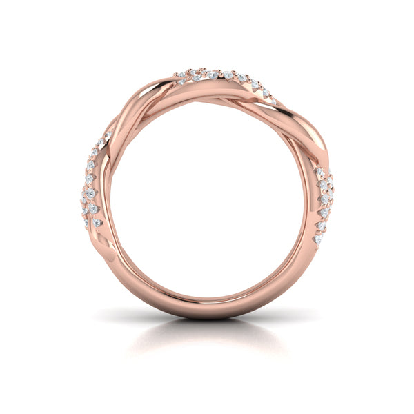 Alternating Diamond Twist Ring
