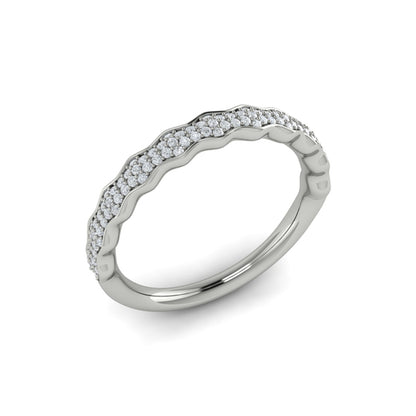 Stackable Bands Wedding Band in Platinum by Vlora Bridal