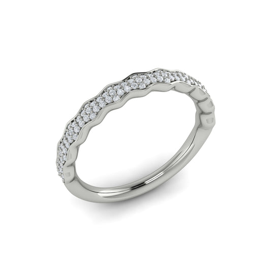 Stackable Bands Wedding Band in Platinum by Vlora Bridal
