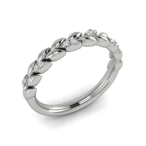Stackable Bands Wedding Band in Platinum by Vlora Bridal