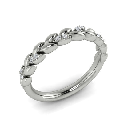 Stackable Bands Wedding Band in Platinum by Vlora Bridal