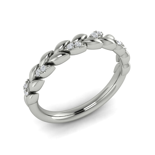 Stackable Bands Wedding Band in Platinum by Vlora Bridal