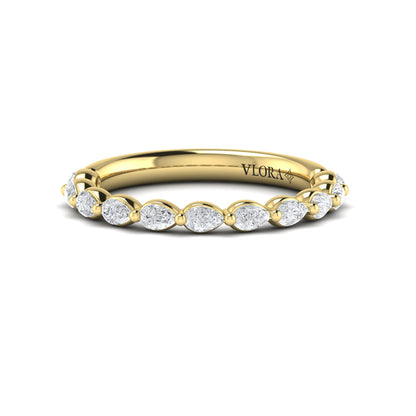 Matching band for the Marquise Accent Round Diamond Engagement Ring