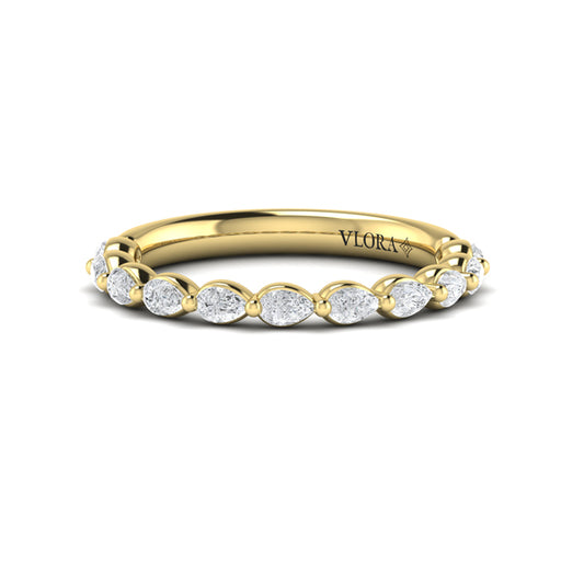 Matching band for the Marquise Accent Round Diamond Engagement Ring