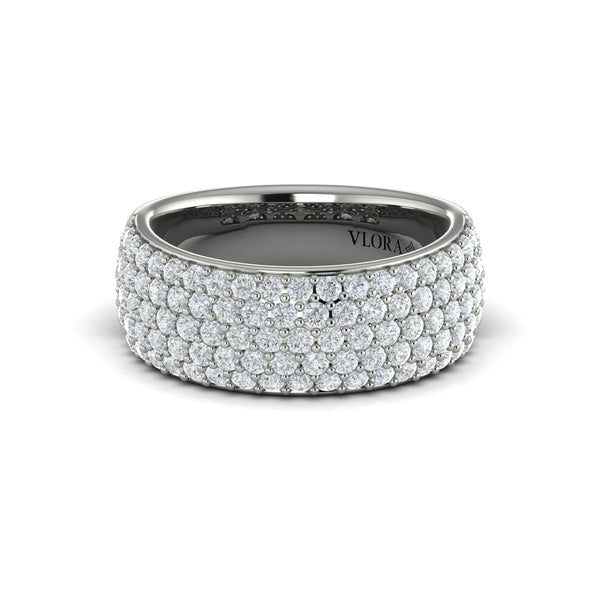 Diamond Multi-Row Statement Ring