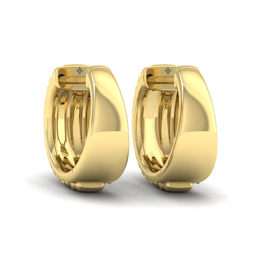 Fluted Huggie Earrings