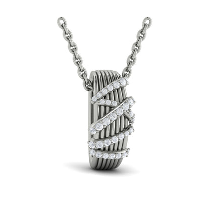 Diamond Ribbon Pendant