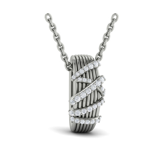 Diamond Ribbon Pendant
