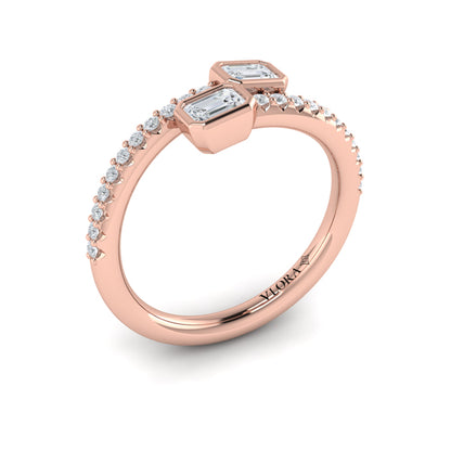 Diamond Baguette Wrap Ring