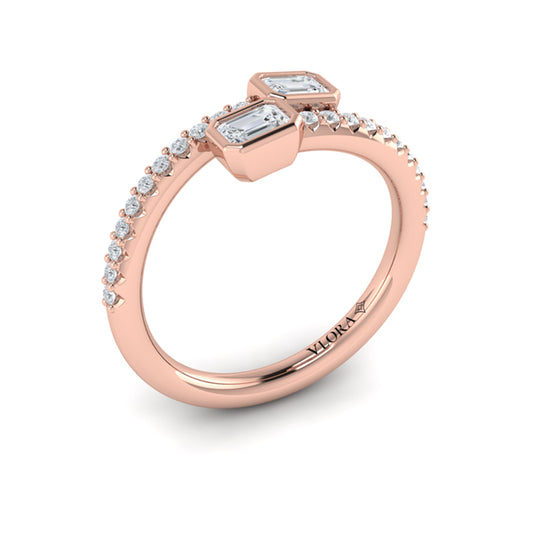 Diamond Baguette Wrap Ring