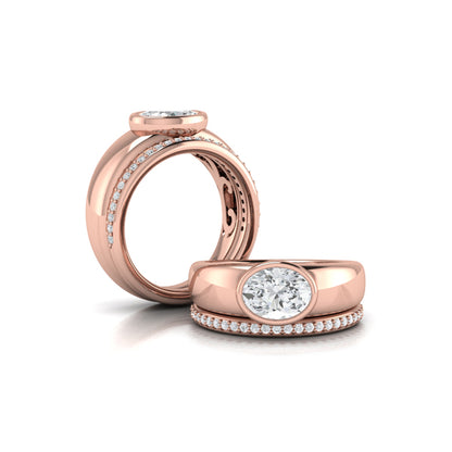 Matching Band for the Sculpted Serenity Engagement Ring