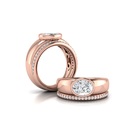 Matching Band for the Sculpted Serenity Engagement Ring