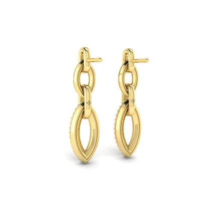 Double Drop Link Earrings