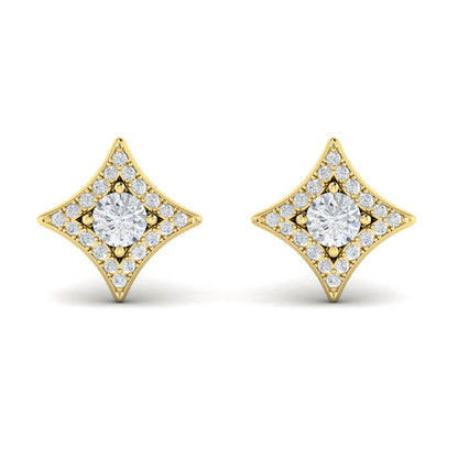Diamond Vlora Star Stud Earrings