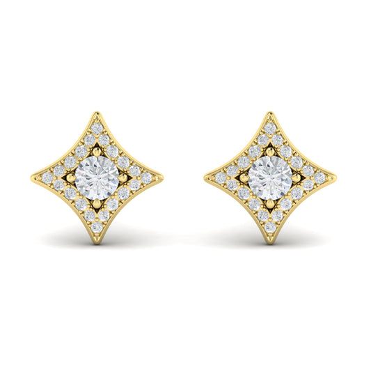 Diamond Vlora Star Stud Earrings