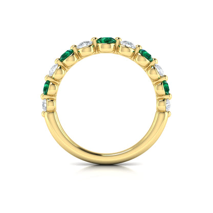 Diamond and Emerald Ring
