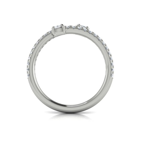 Stackable Bands Wedding Band in Platinum by Vlora Bridal