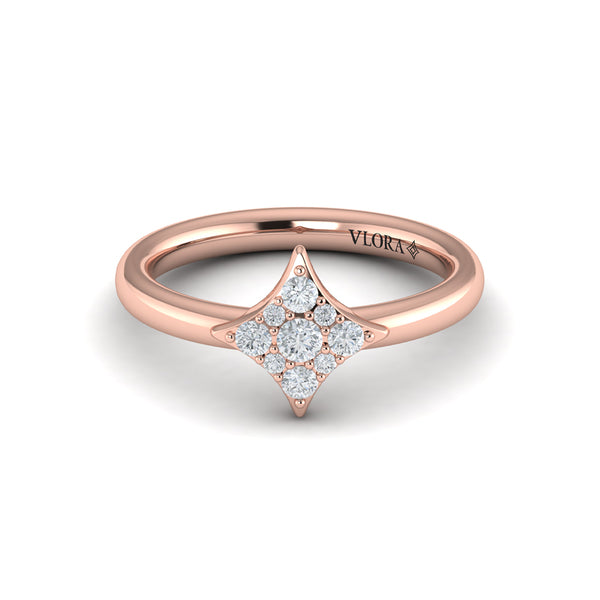 Diamond Cluster Vlora Star Ring