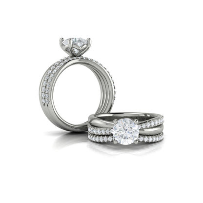 Matching Bands Wedding Band in Platinum by Vlora Bridal