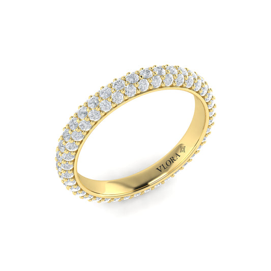 Rounded Pave Eternity Ring
