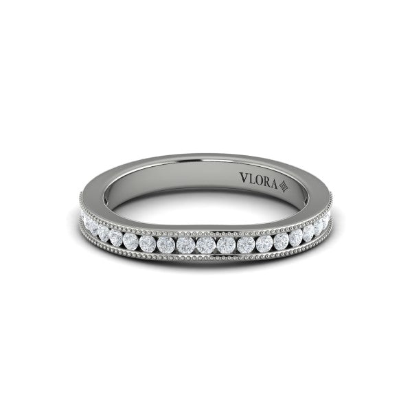 Matching Bands Wedding Band in Platinum by Vlora Bridal