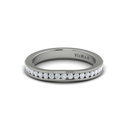 Matching Bands Wedding Band in Platinum by Vlora Bridal