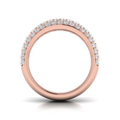 Diamond Multi-Row Statement Ring